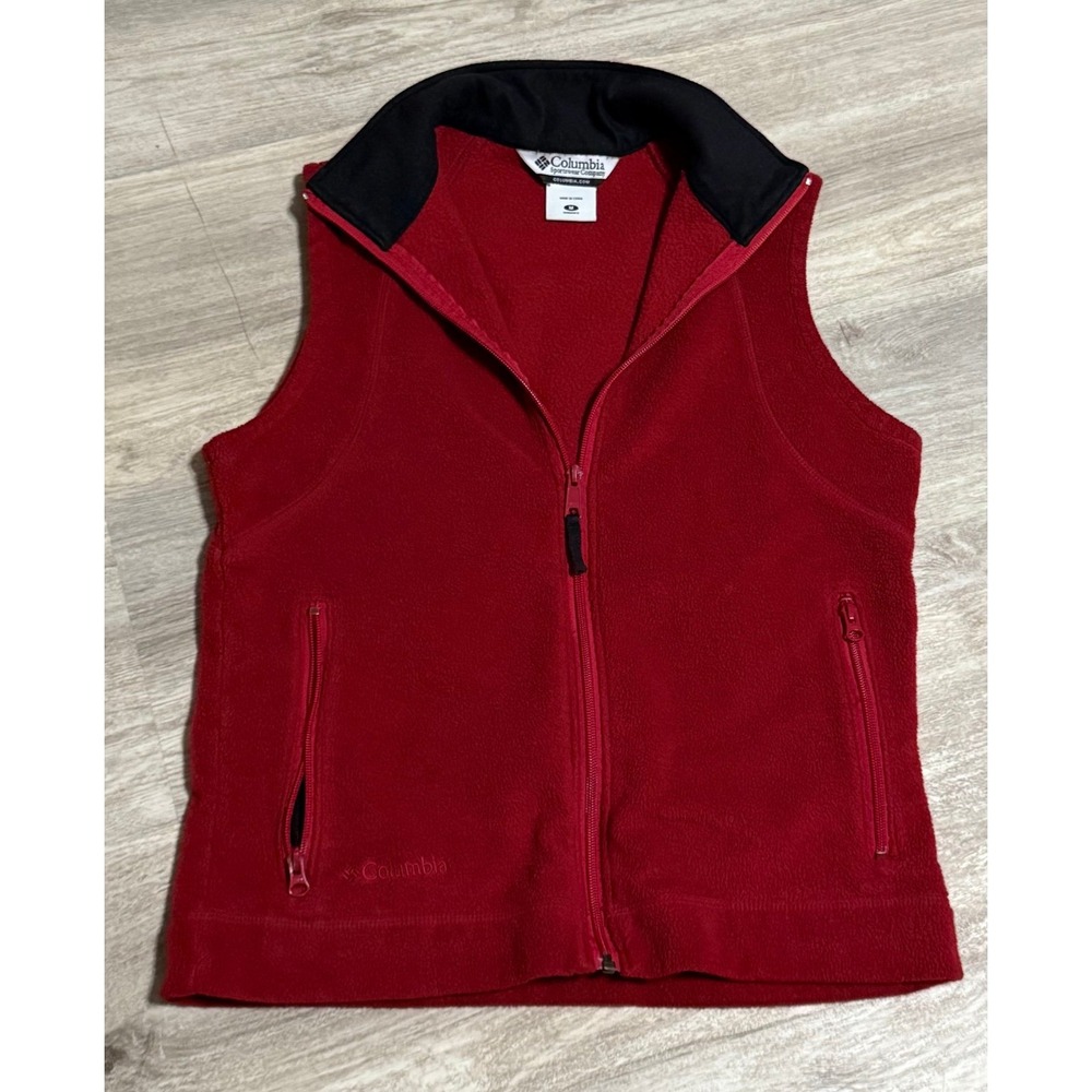 Columbia Sportswear Company size small red warm‎ vest